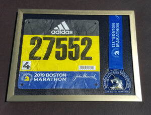 Boston Marathon 2019 running medal frame
