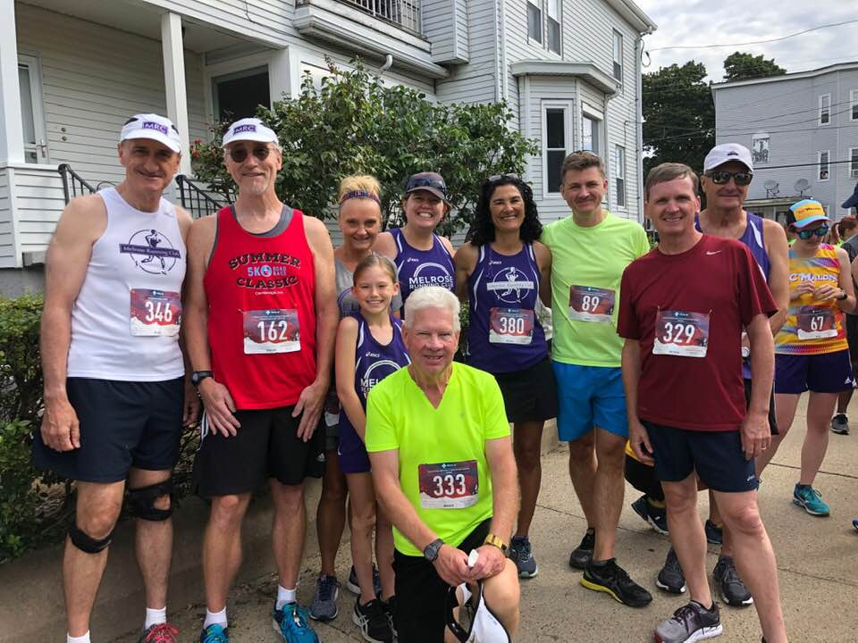 Melrose Running Club at 2019 Malden Irish American Road Race