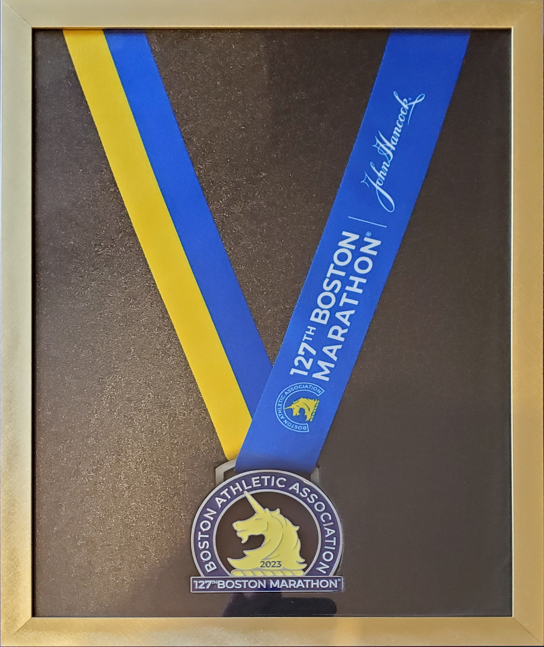 Boston Marathon 2023 Finishers Medal framed